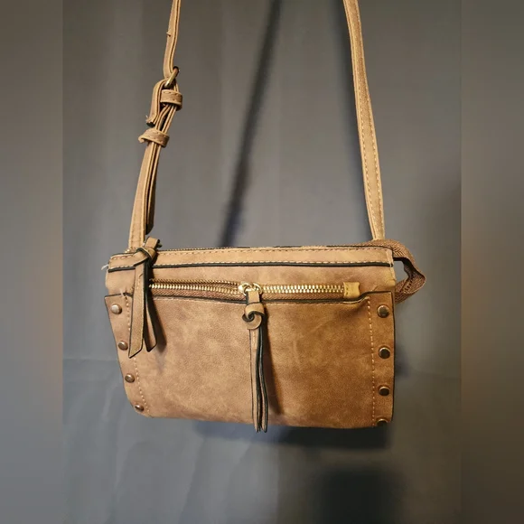 Crossbody Bag, Brown Leather Crossbody Bag - Picture 2 of 8